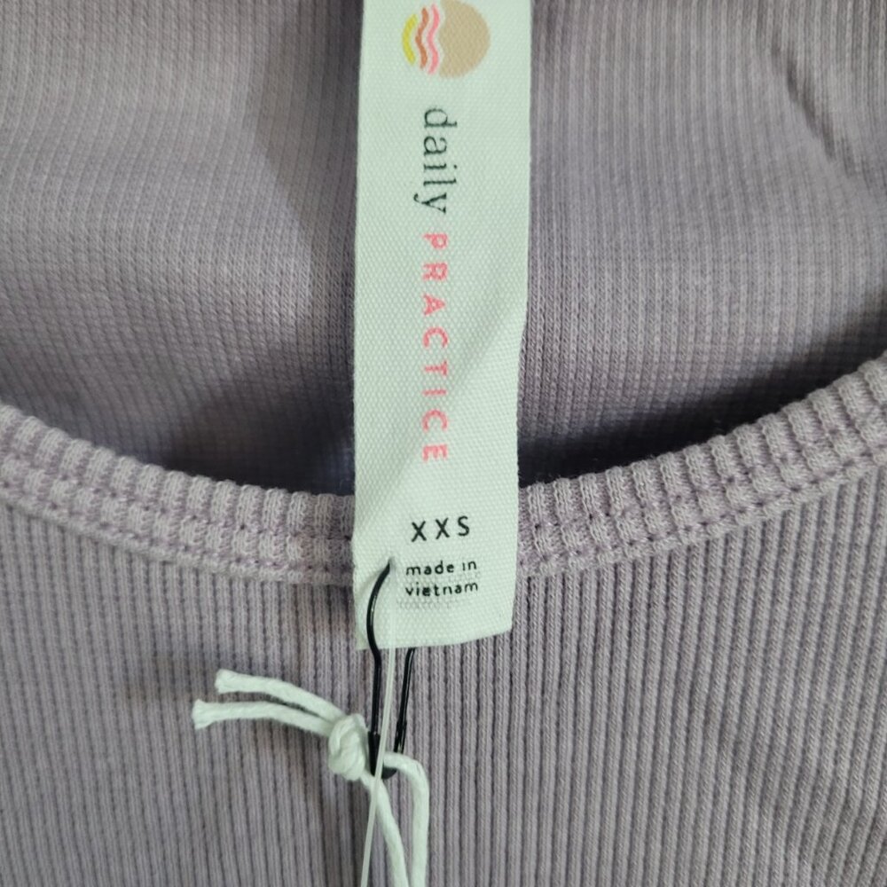NEW DAILY PRACTICE BY ANTHROPOLOGIE Be Bold Racerback Twofer Dress Size XXS - Picture 5 of 6